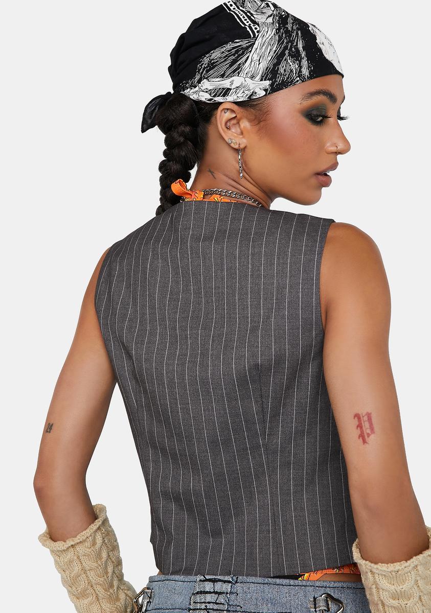 All Bossed Up Crop Vest
