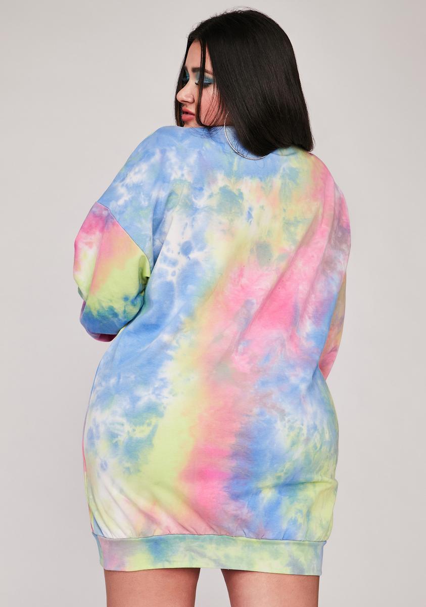 Always Chasing Daybreak Tie Dye Dress