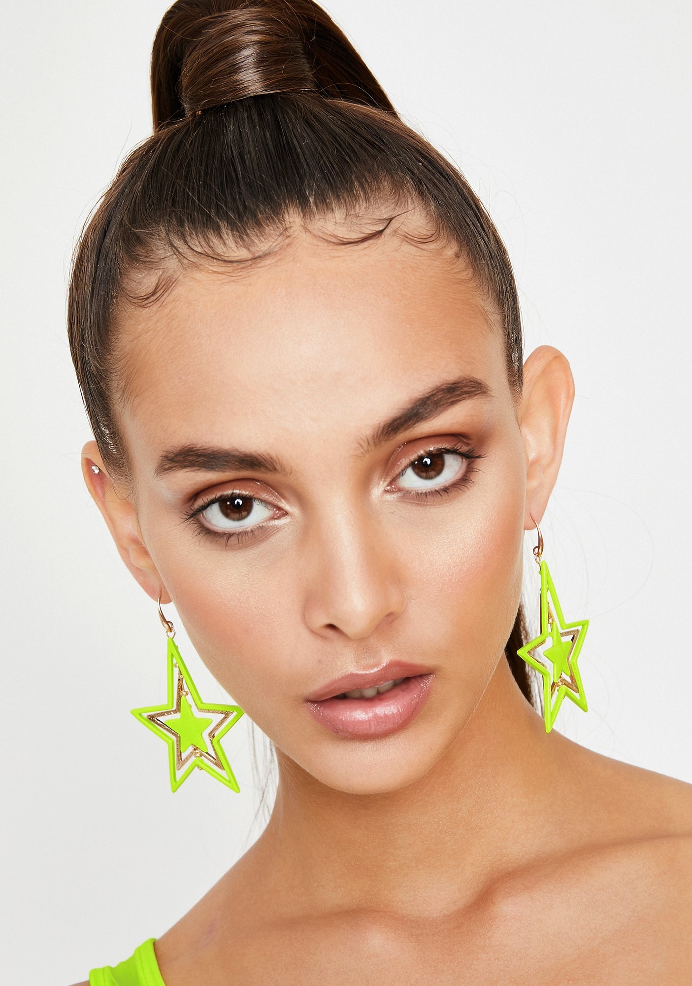 Alien Level Up Star Earrings