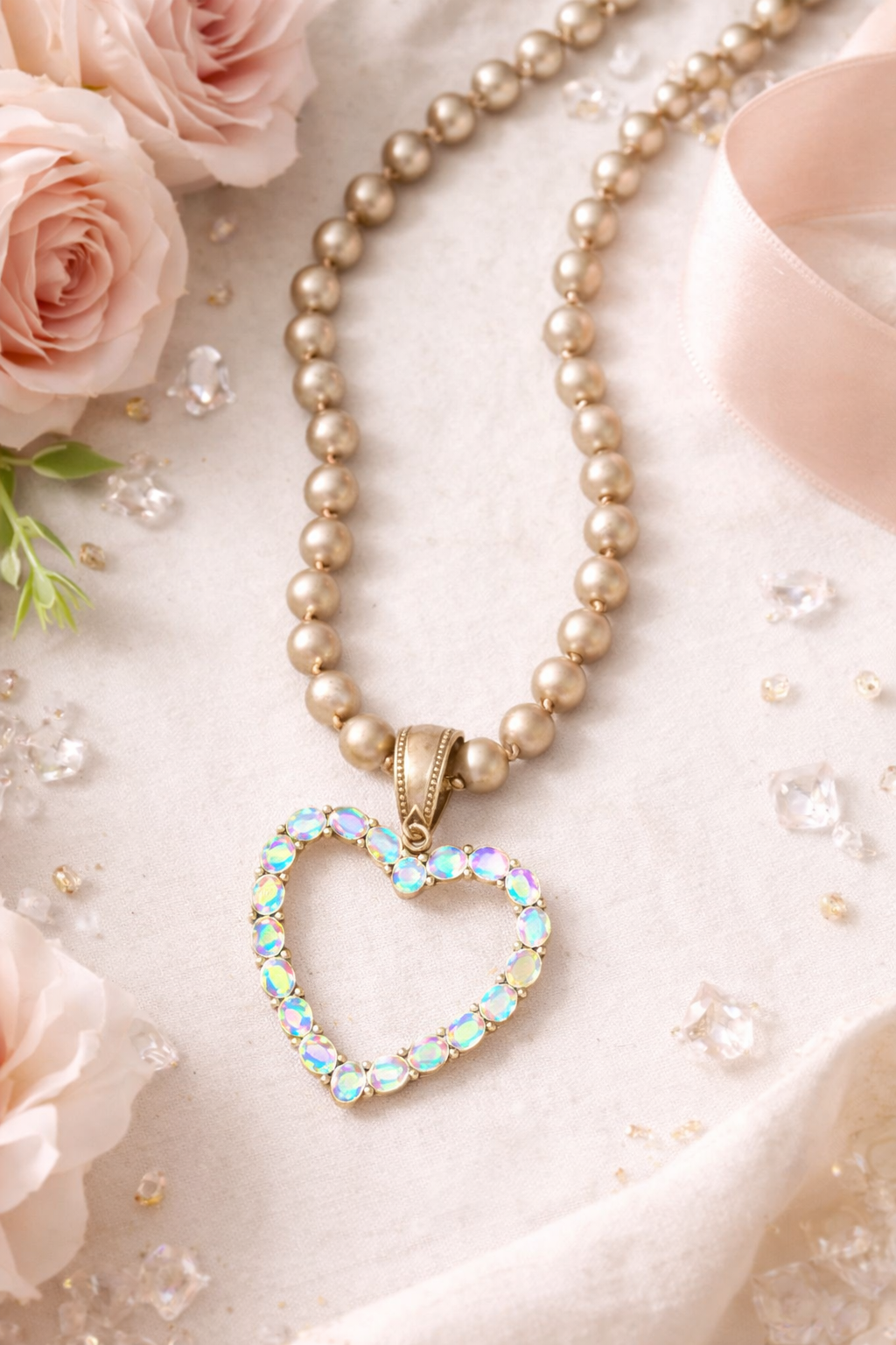 Iridescent Heartbeat Necklace