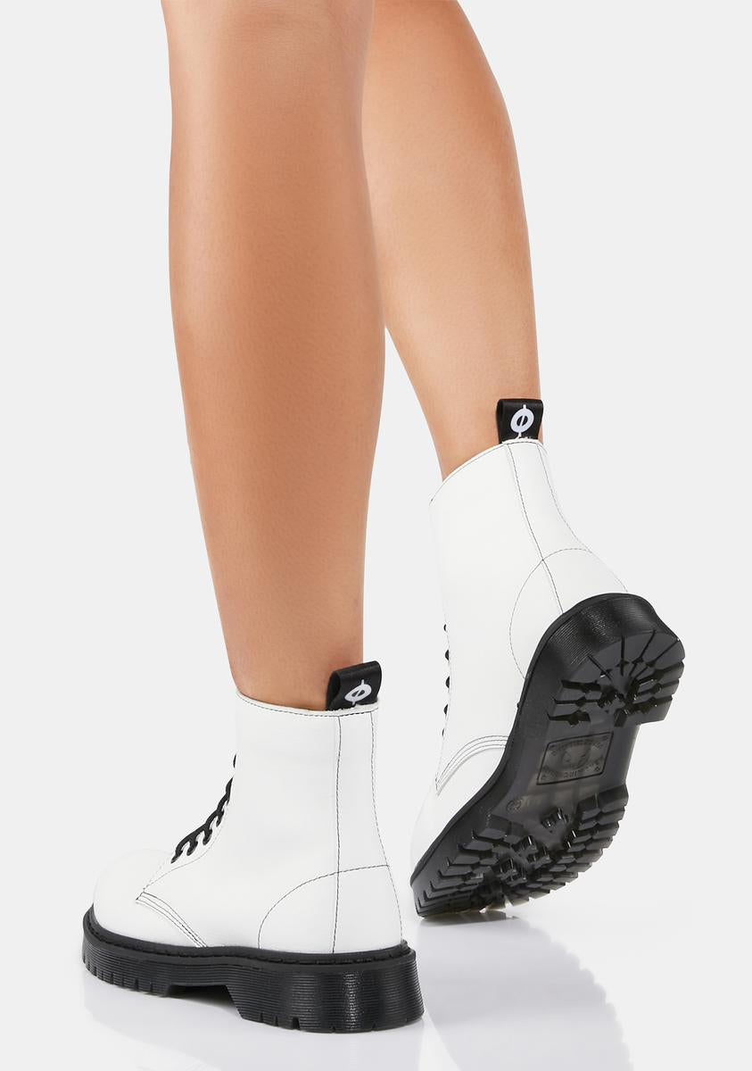 Adara Vegan Leather Chunky Boots