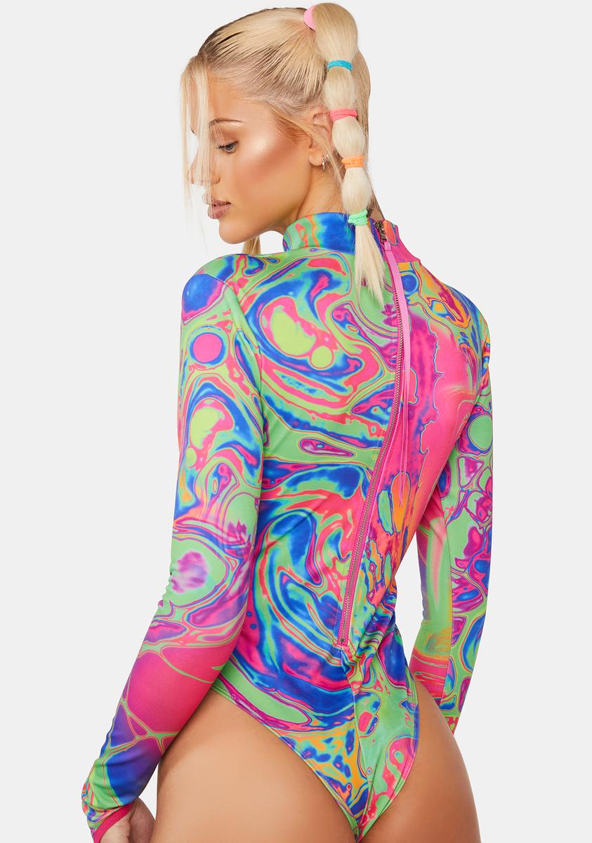 Acid Amoeba Long Sleeve Bodysuit