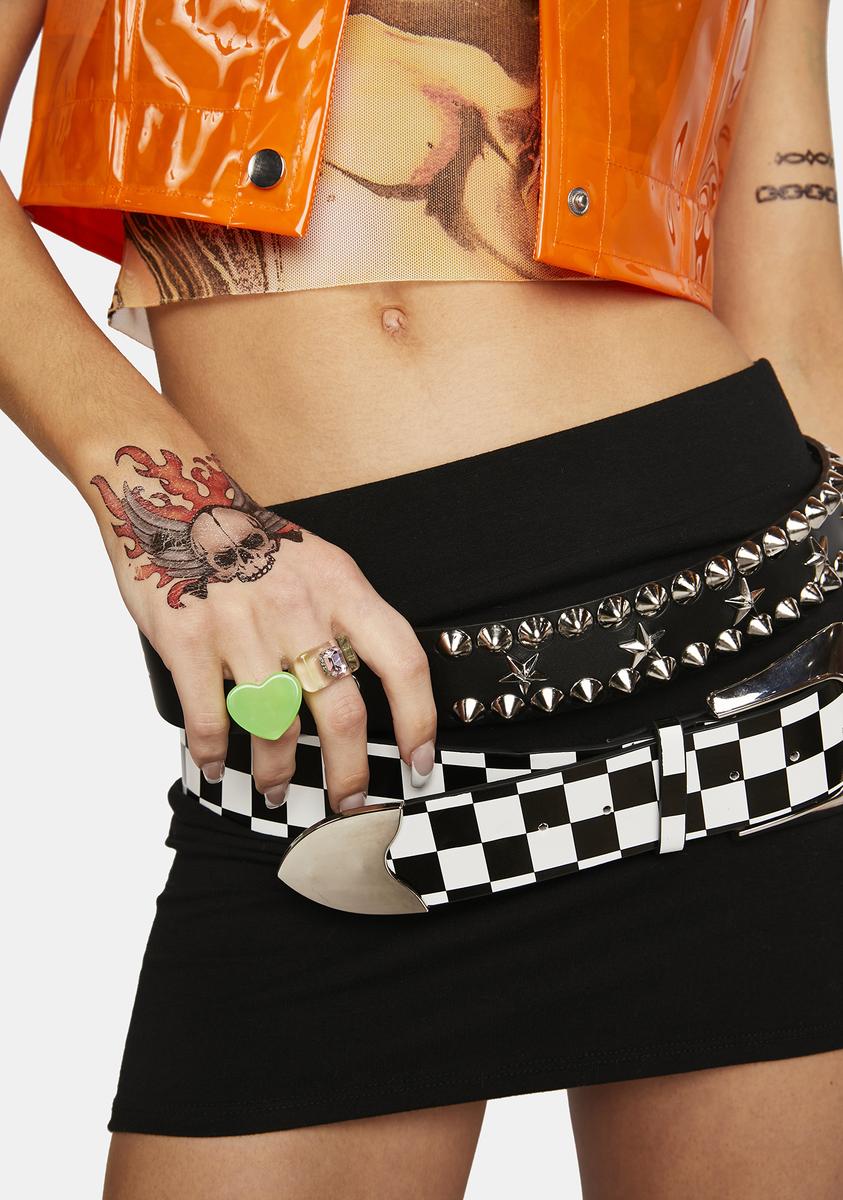 Alien Neon Love Heart Ring