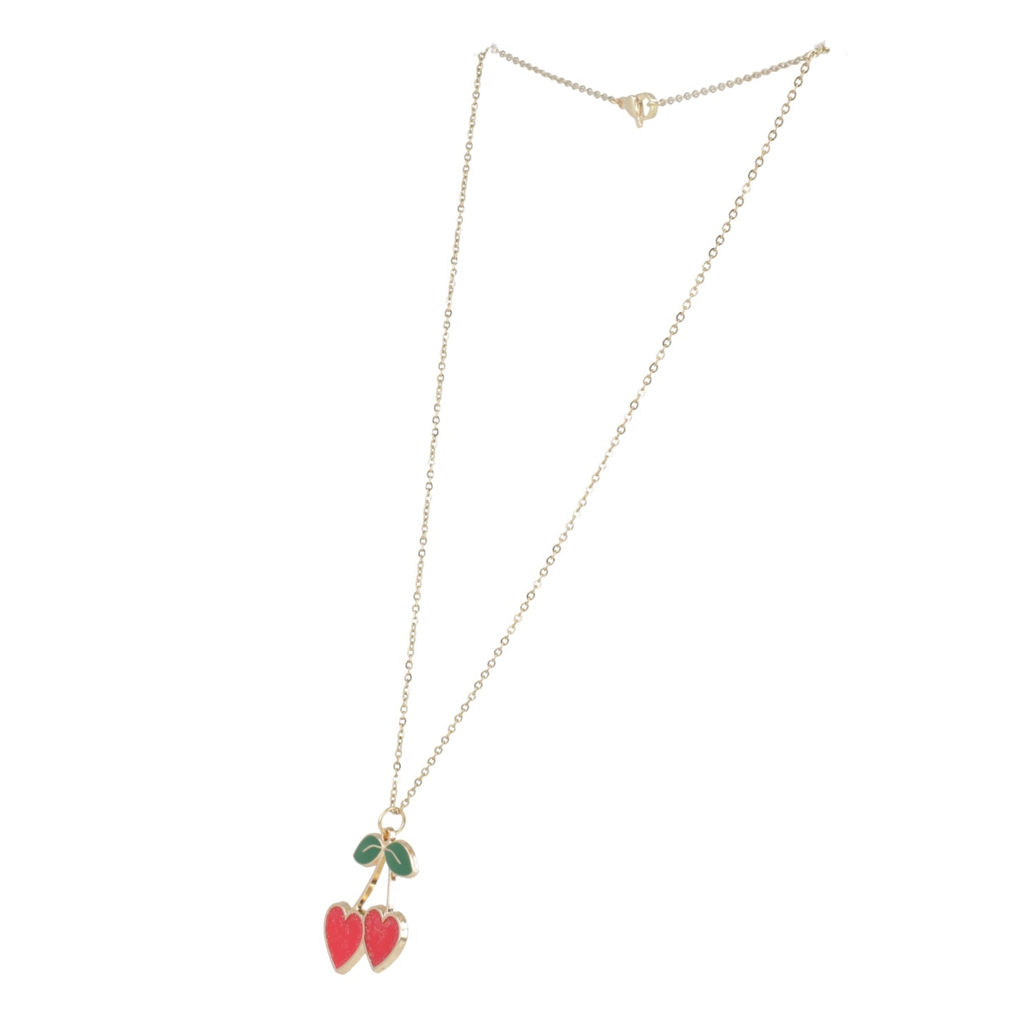 I Heart Cherries Necklace (Red)