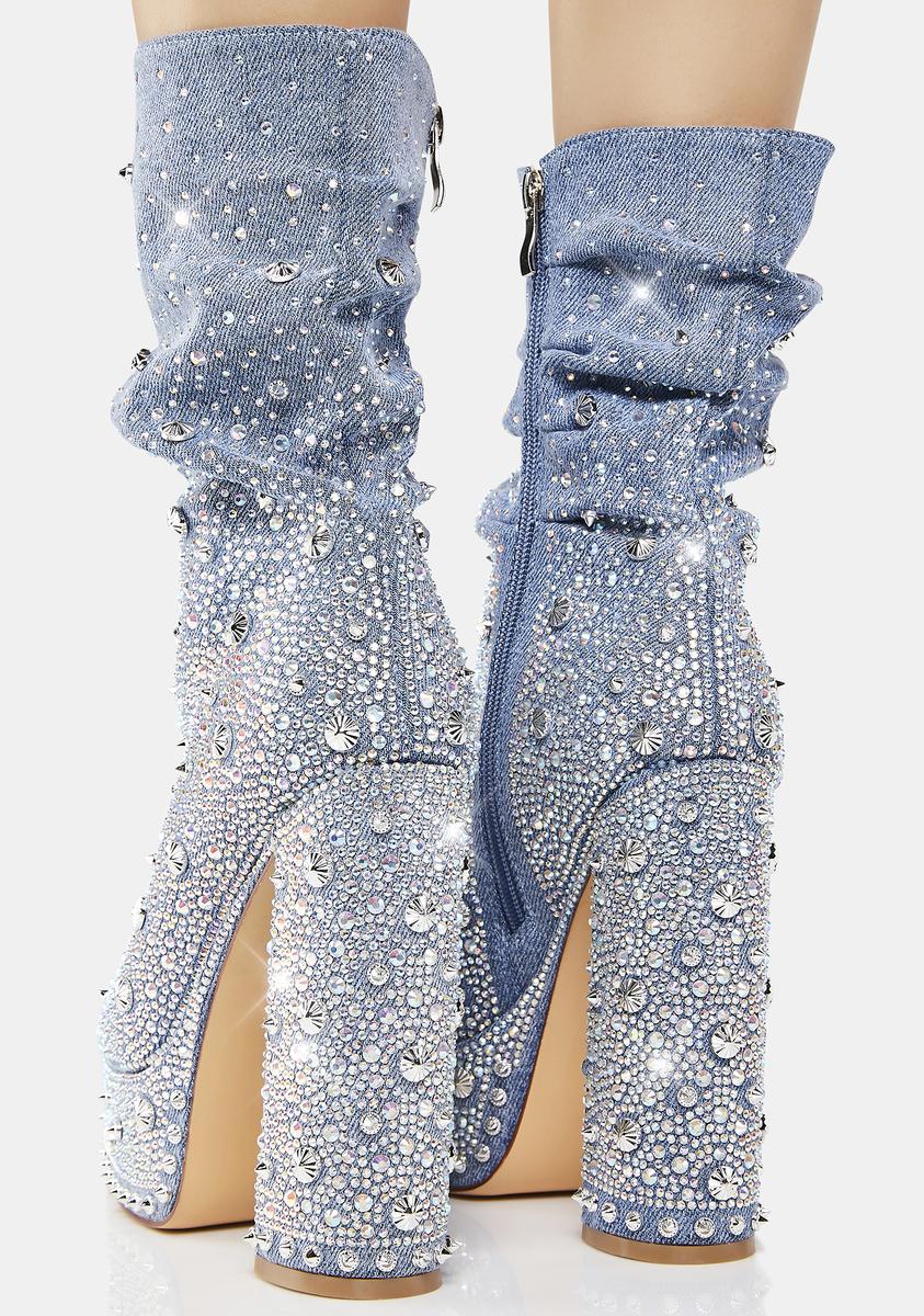 Adela Denim Heels