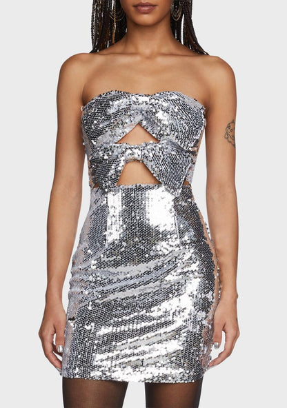 All Wrapped Up Sequin Dress