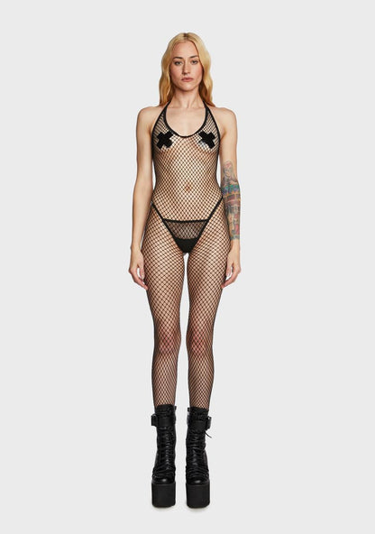 All For Tonight Fishnet Bodystocking