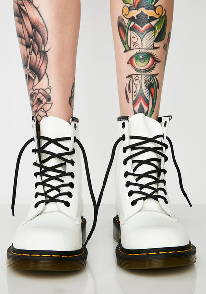 1460 White 8 Eye Boots