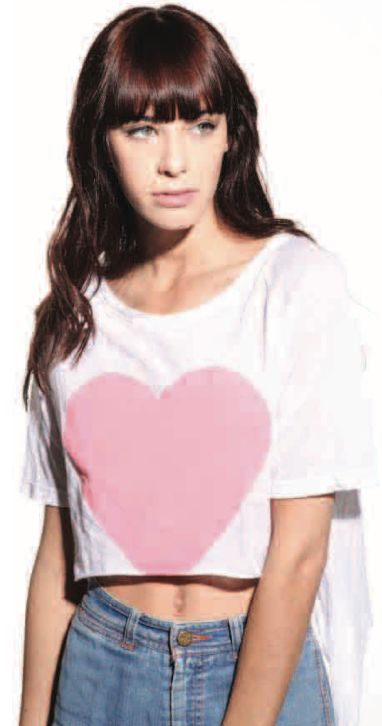 Almost Heart Crop Tee