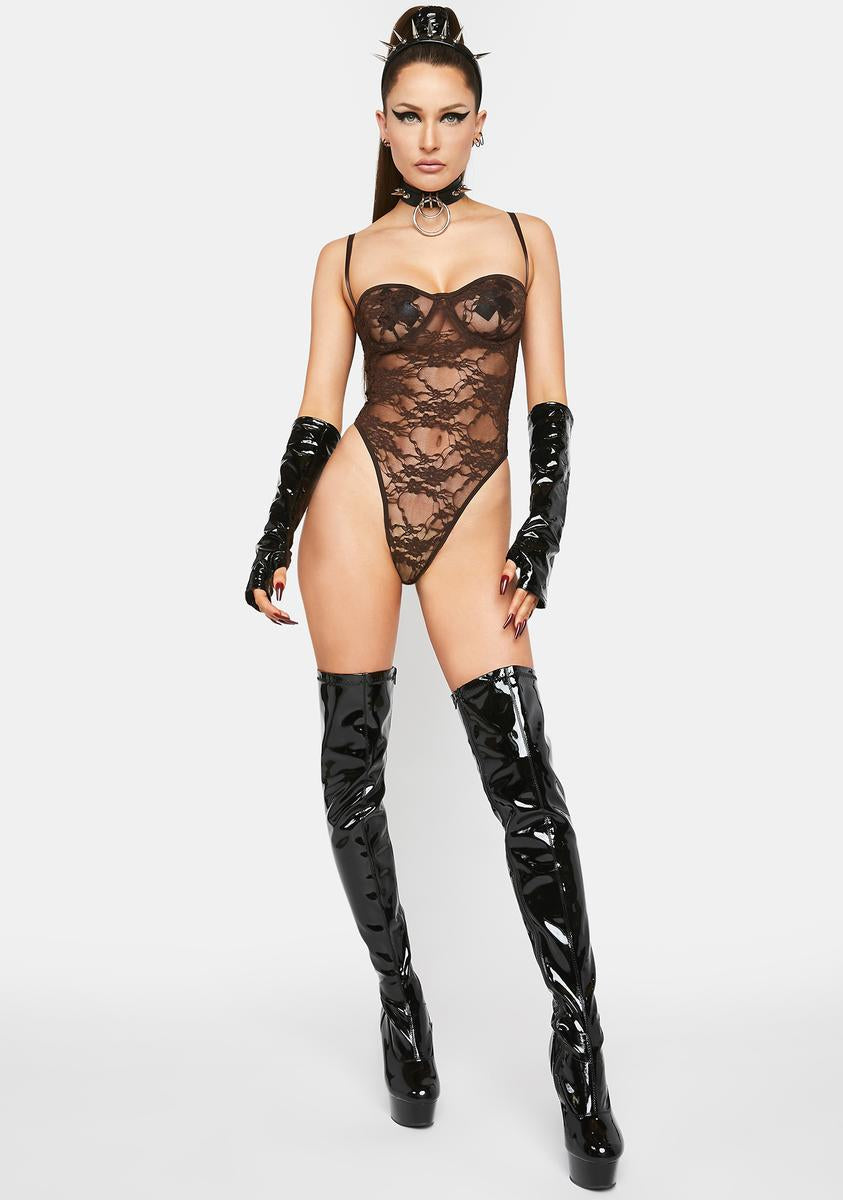 All The Flavors Lace Teddy