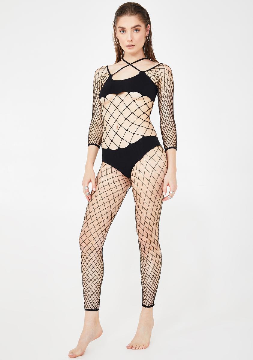 All For Yew Bikini Fishnet Bodystocking