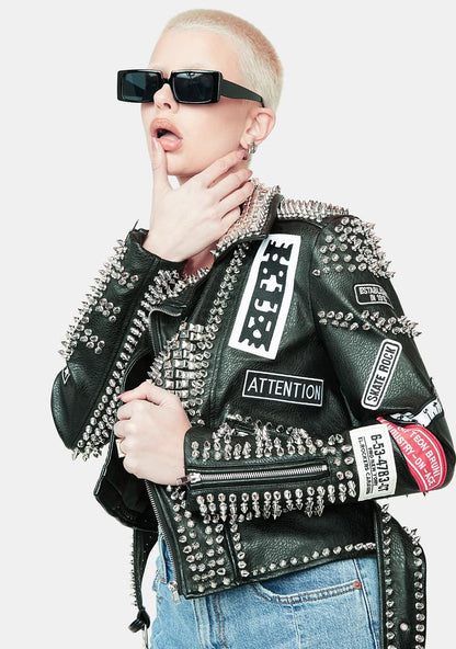 ACDC Studded Moto Jacket