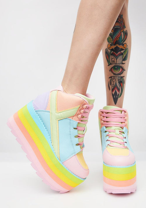 (Pre)Skoolin' U Platform Qozmo Sneakers