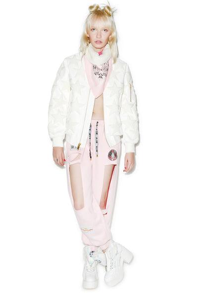 All Star Patched Candy Jacket - Light Blue