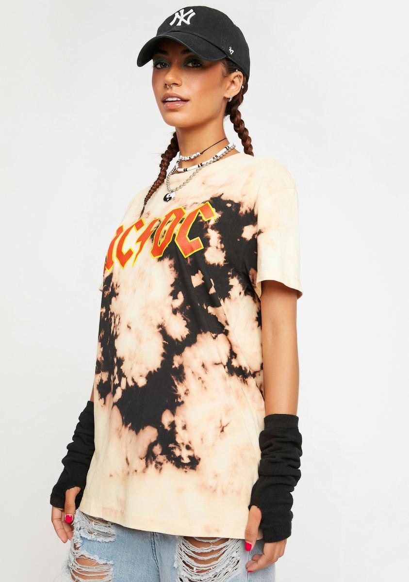 AC/DC Tie Dye Graphic Tee
