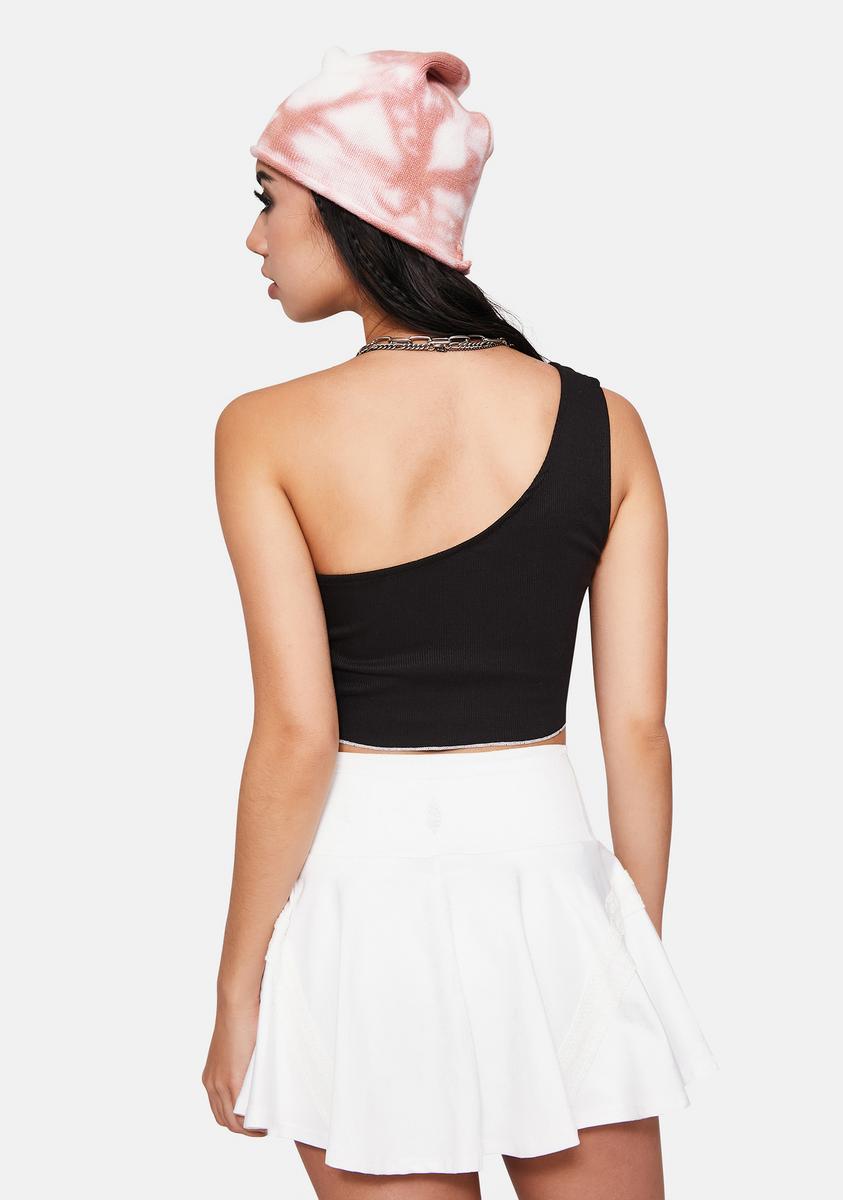 Always Effortless One Shoulder Crop Top