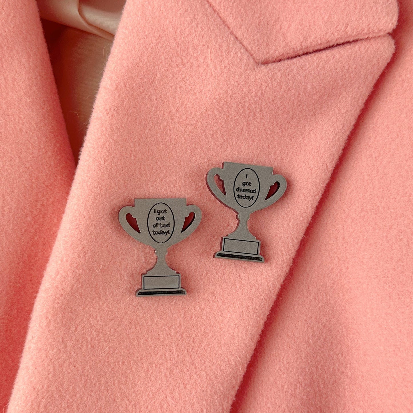 I Got Out Of Bed Today Trophy Award Pin *Limited Edition*