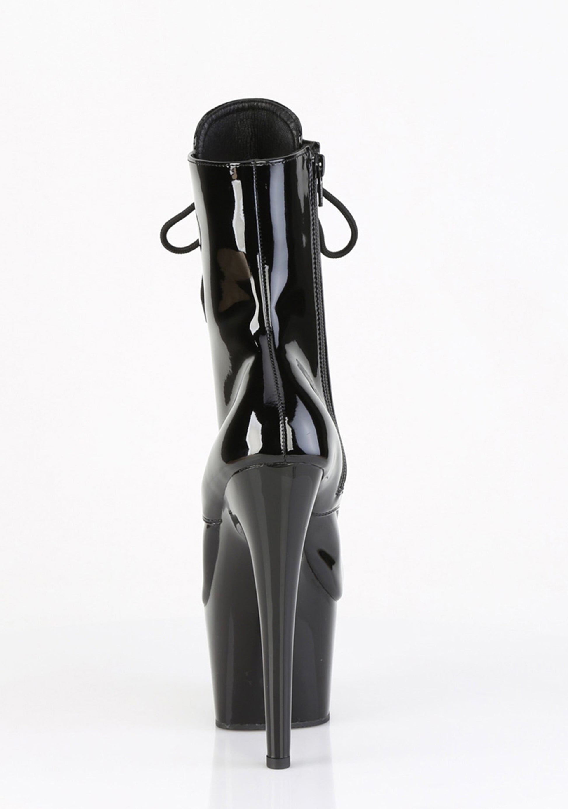Adore-1020 Platform Ankle Steel Toe Boots-Black