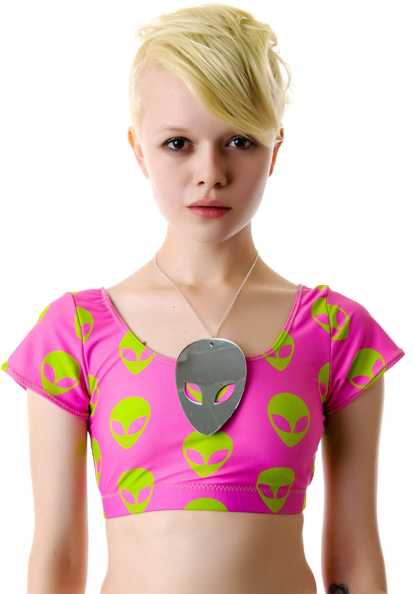 Alien Lover Necklace - Green