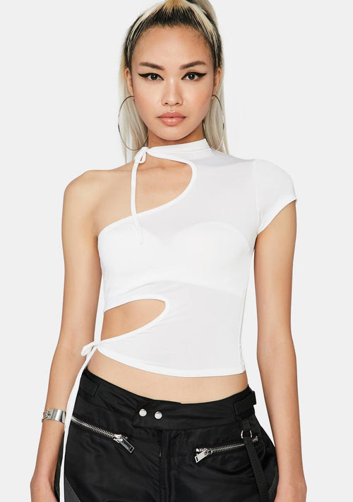 Abstract Feelings Cut-Out Top