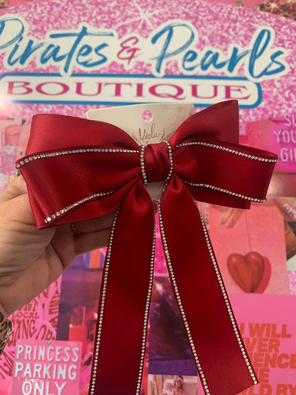 Rhinestone Embellished Hairbows
