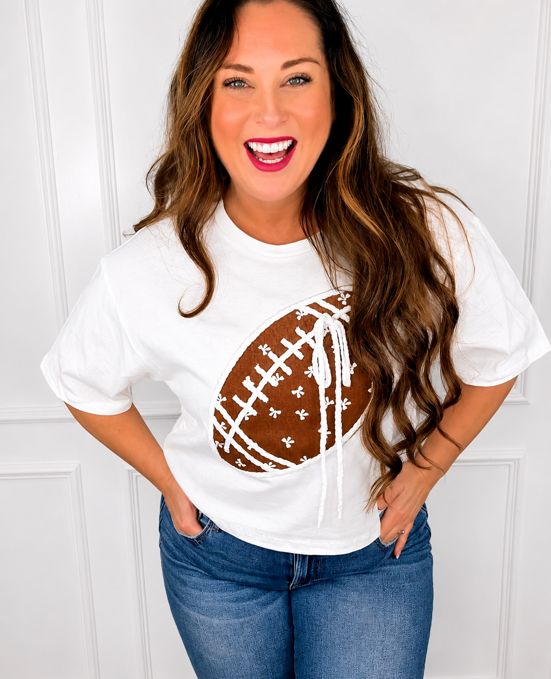 Victory Bows Cropped Top
