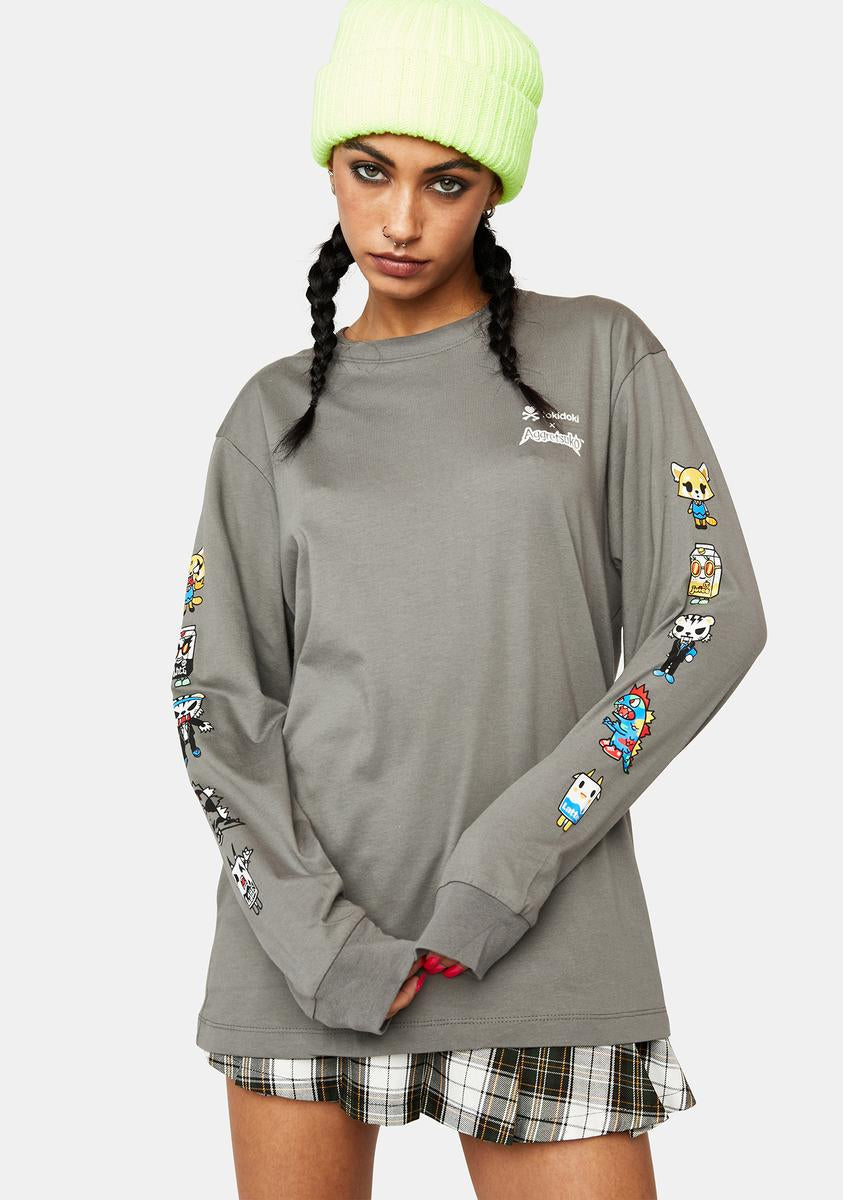 Aggretsuko Long Sleeve Tee