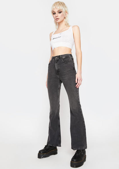 70s High Flare Such A Doozie Denim Jeans