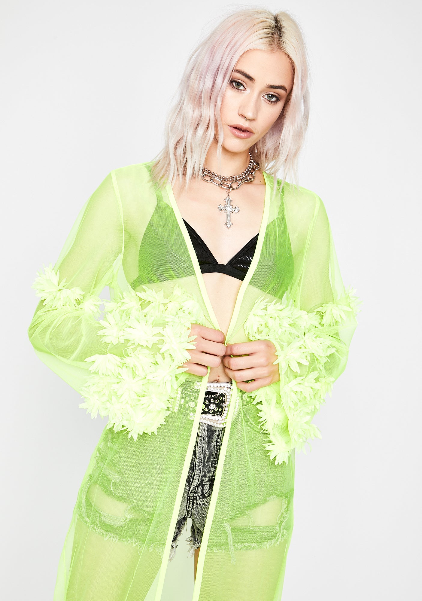 Alien Festival Faerie Sheer Kimono