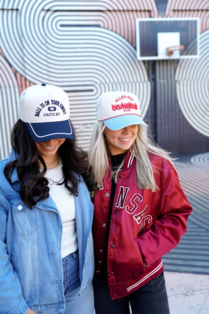Ball is in your Court - Navy Vintage Trucker Hat