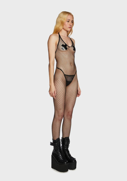 All For Tonight Fishnet Bodystocking
