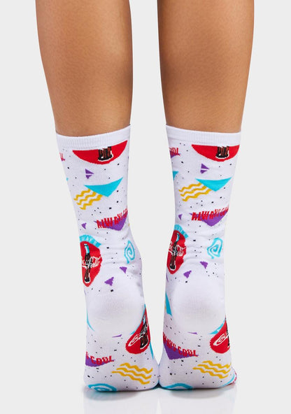 90s Coca Cola Crew Socks