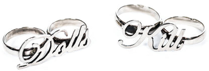 "Dolls Kill" Knuckle Duster Ring Set