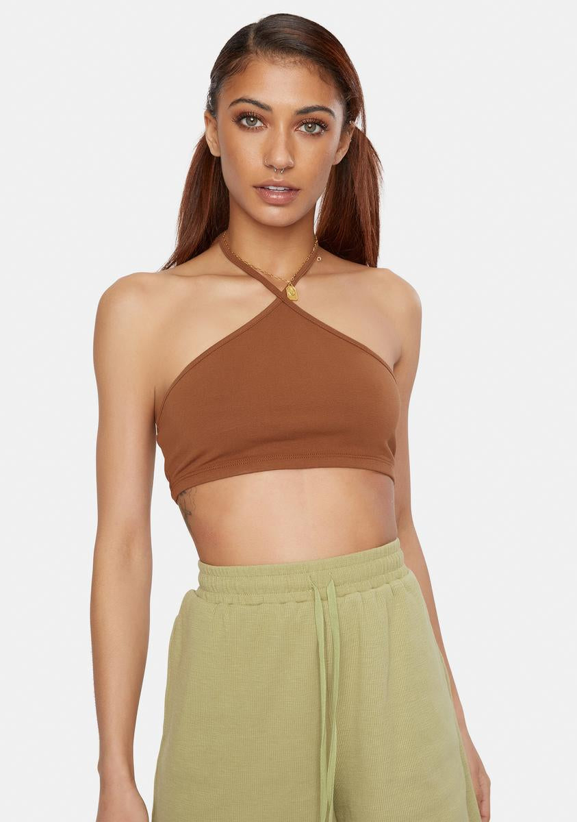 All Or Nothing Halter Crop Top
