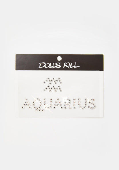 Always Aquarius Face Gems