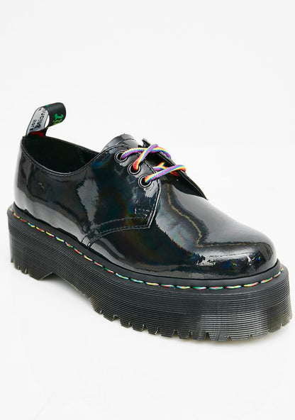 1461 Rainbow Patent Quad Shoes