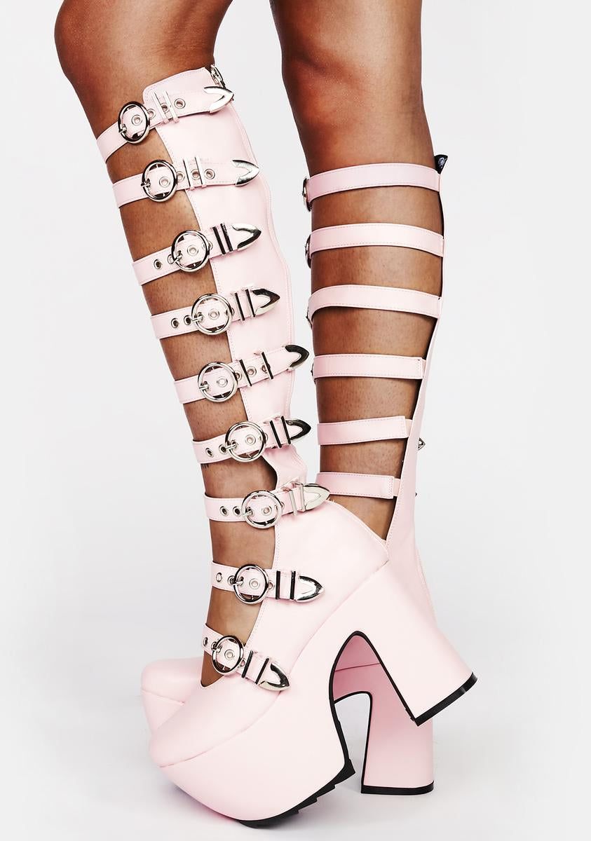 Almighty Platform Knee High Boots