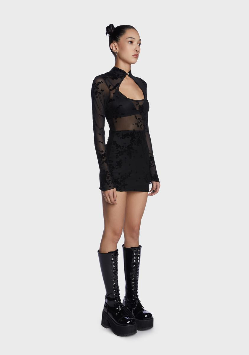 Against Time Mini Dress