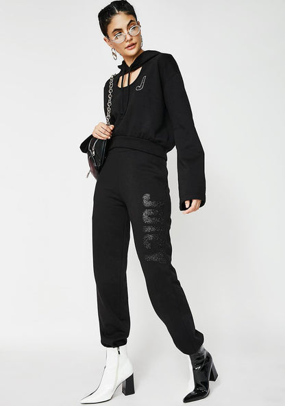 09 Glitter Logo Fleece Pants