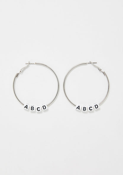 ABC Convo Hoop Earrings
