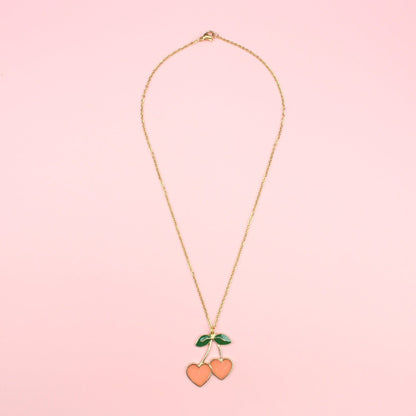 I Heart Cherries Necklace