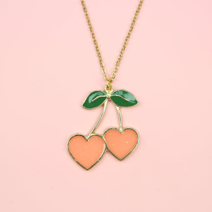 I Heart Cherries Necklace