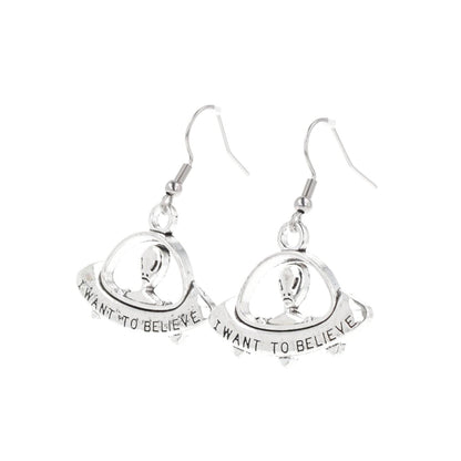 I Want To Believe UFO Earrings