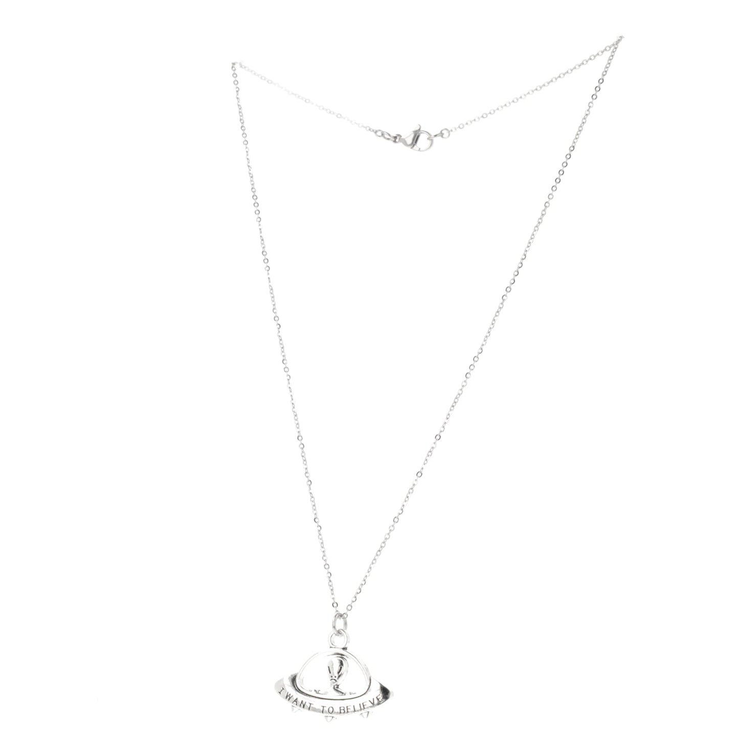 I Want To Believe UFO Necklace
