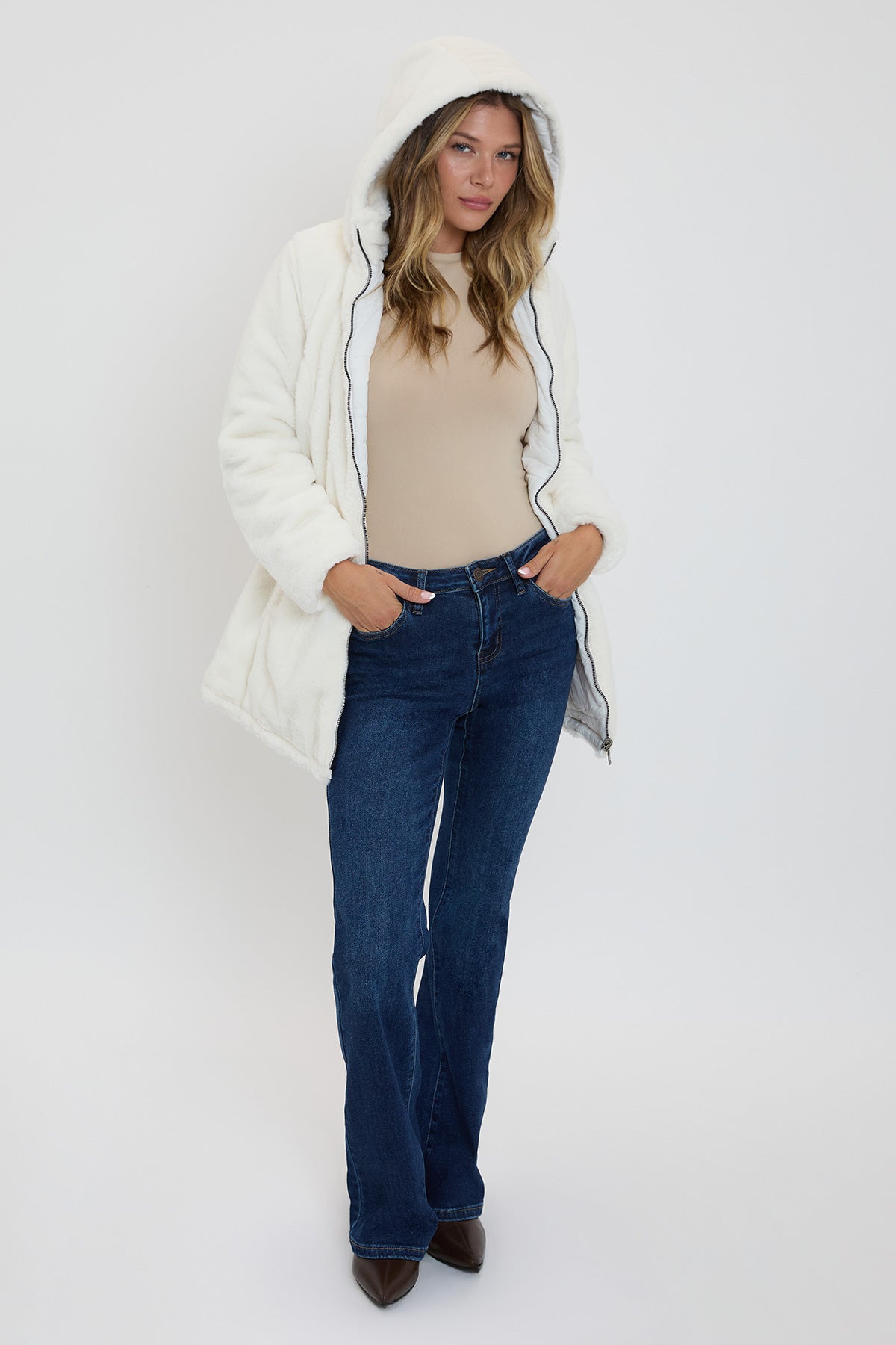 Winter Faux Fur Reversible Jacket