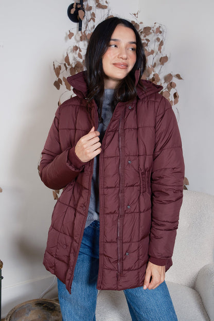 Detailed Snap Puffer Jacket
