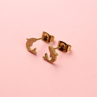 Jawsome Shark Stud Earrings (Gold Plated)