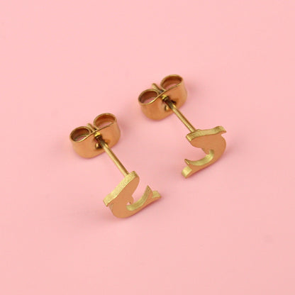 Jawsome Shark Stud Earrings (Gold Plated)