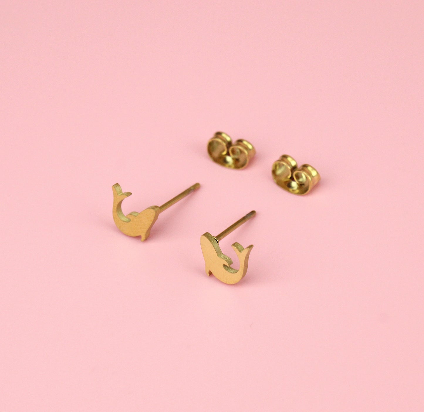 Jawsome Shark Stud Earrings (Gold Plated)