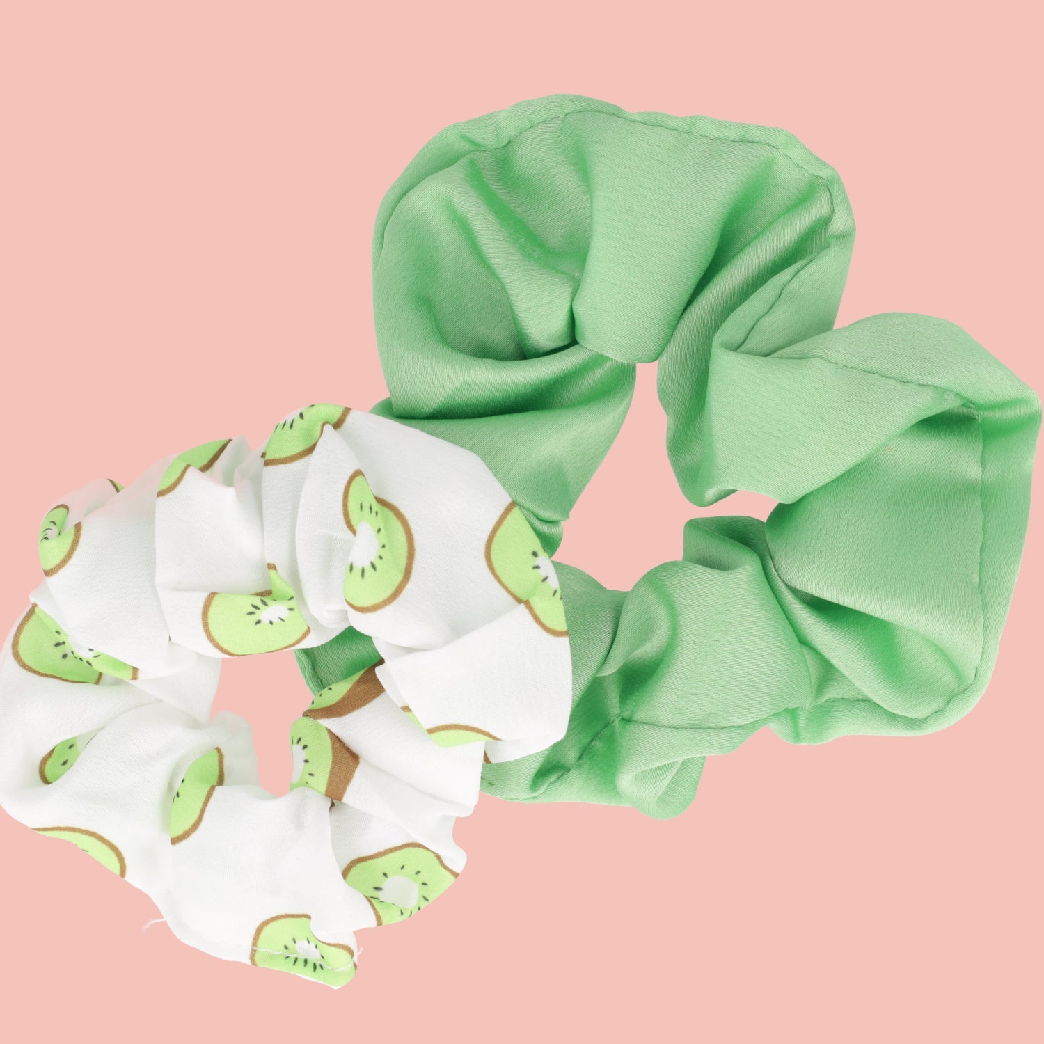 Kiwi Scrunchies - Set of 2